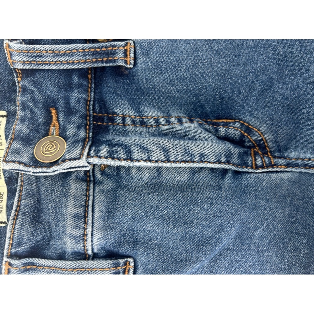 Rock & Roll Denim Womens‎ Mid Rise Bootcut Jeans Blue W28 L30 Stretch Western - Picture 10 of 12